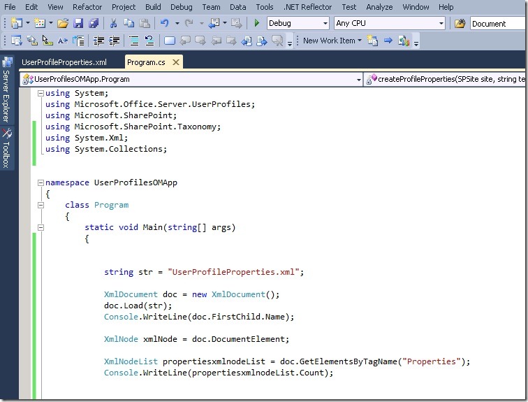 Reference files via relative path in C using Visual Studio 2010 SharePointGoose